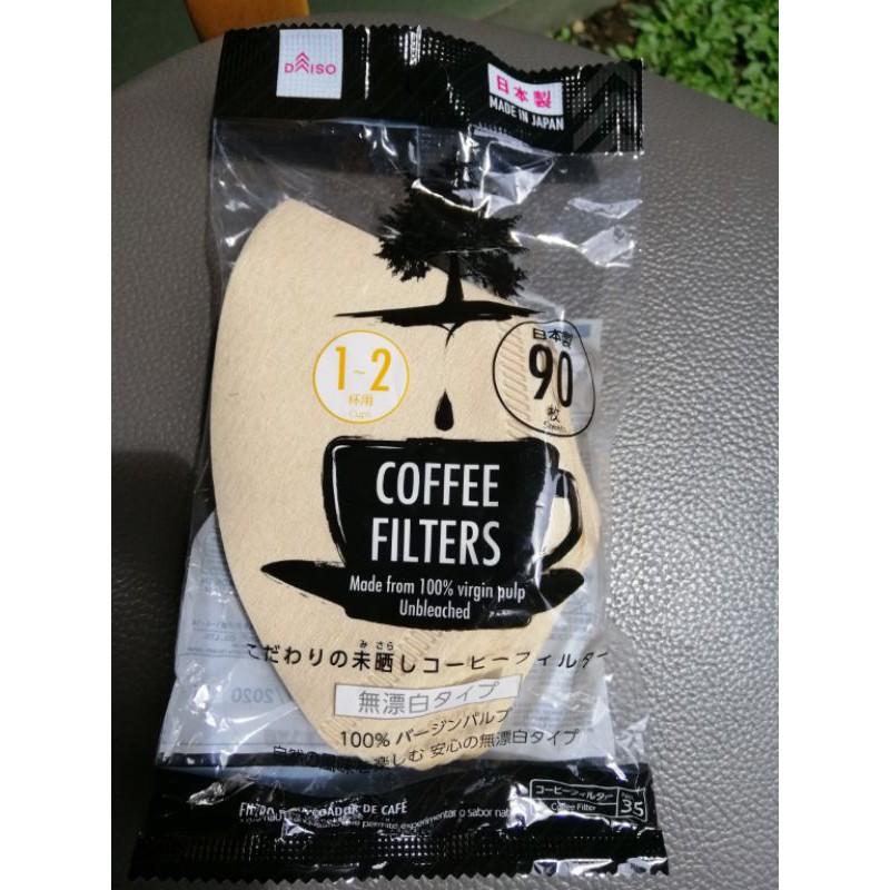 Jual Daiso Coffe Filter, Saringan Filter Kopi Daiso UNBLEACHED 90