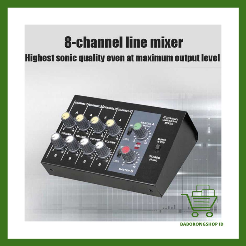 Jual Ammoon Professional Console Karaoke Mixer 8 Channel Input Mic AM