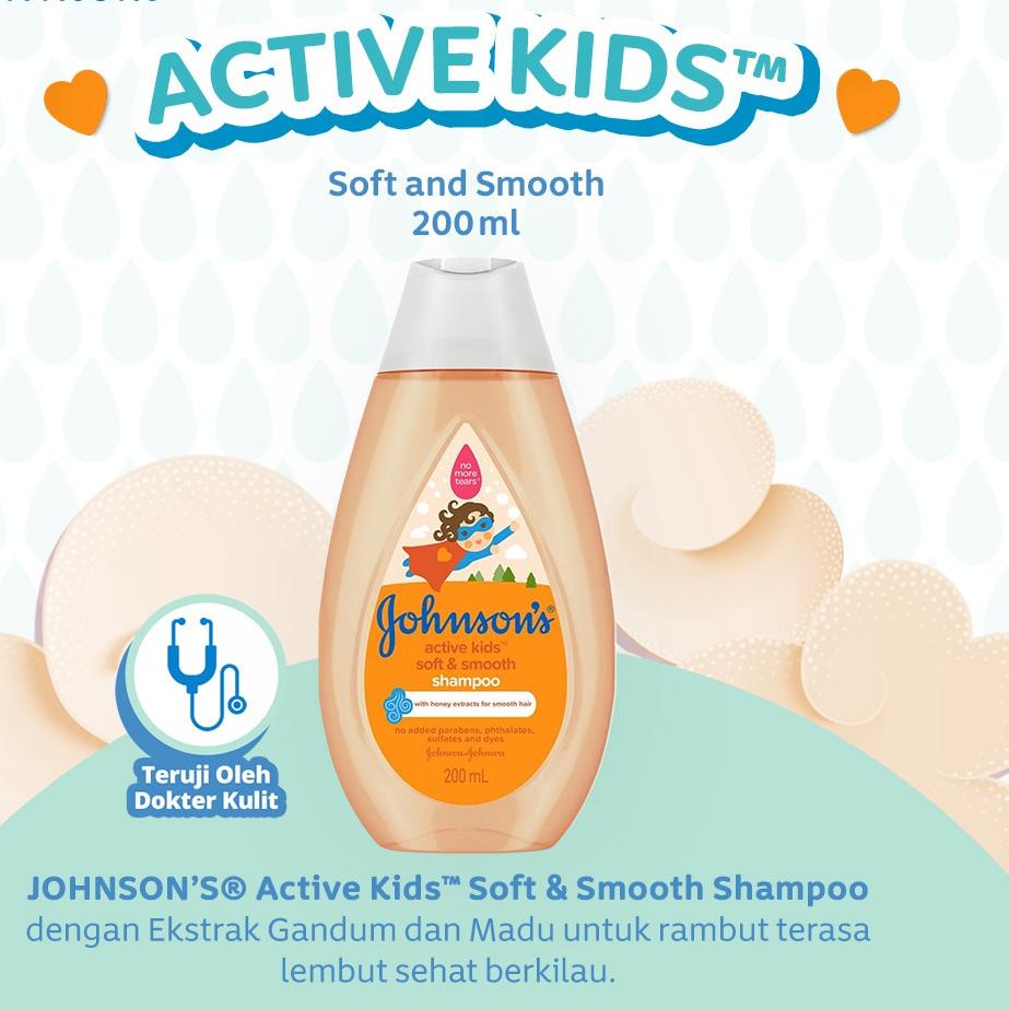 Jual Update JOHNSON'S Active Kids Soft & Smooth Shampoo Shampo Anak