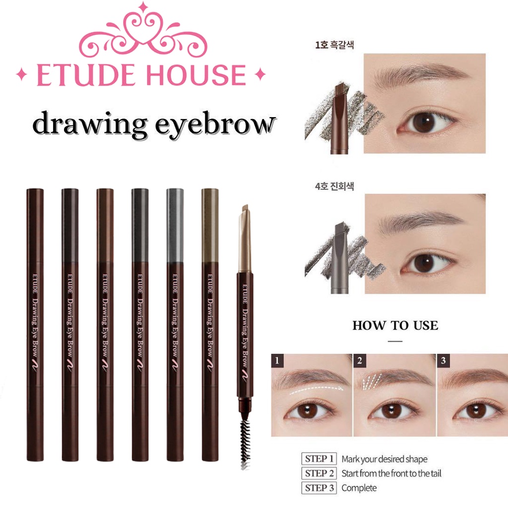 Jual Etude House Eyebrow Drawing Original Korea Pensil Alis 100