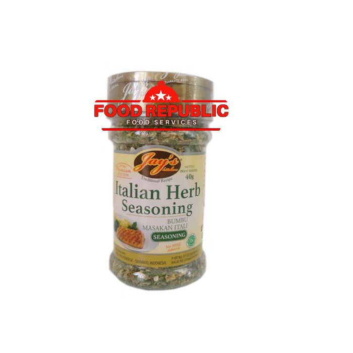 Jual Jay's Italian Herb Seasoning 40gr Bumbu Masakan Italia Tanpa MSG