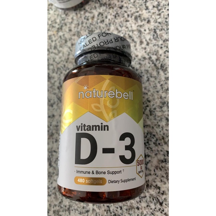 Jual NatureBell Vitamin D3 Liquid Softgels, Vitamin D3 5000 IU, 480