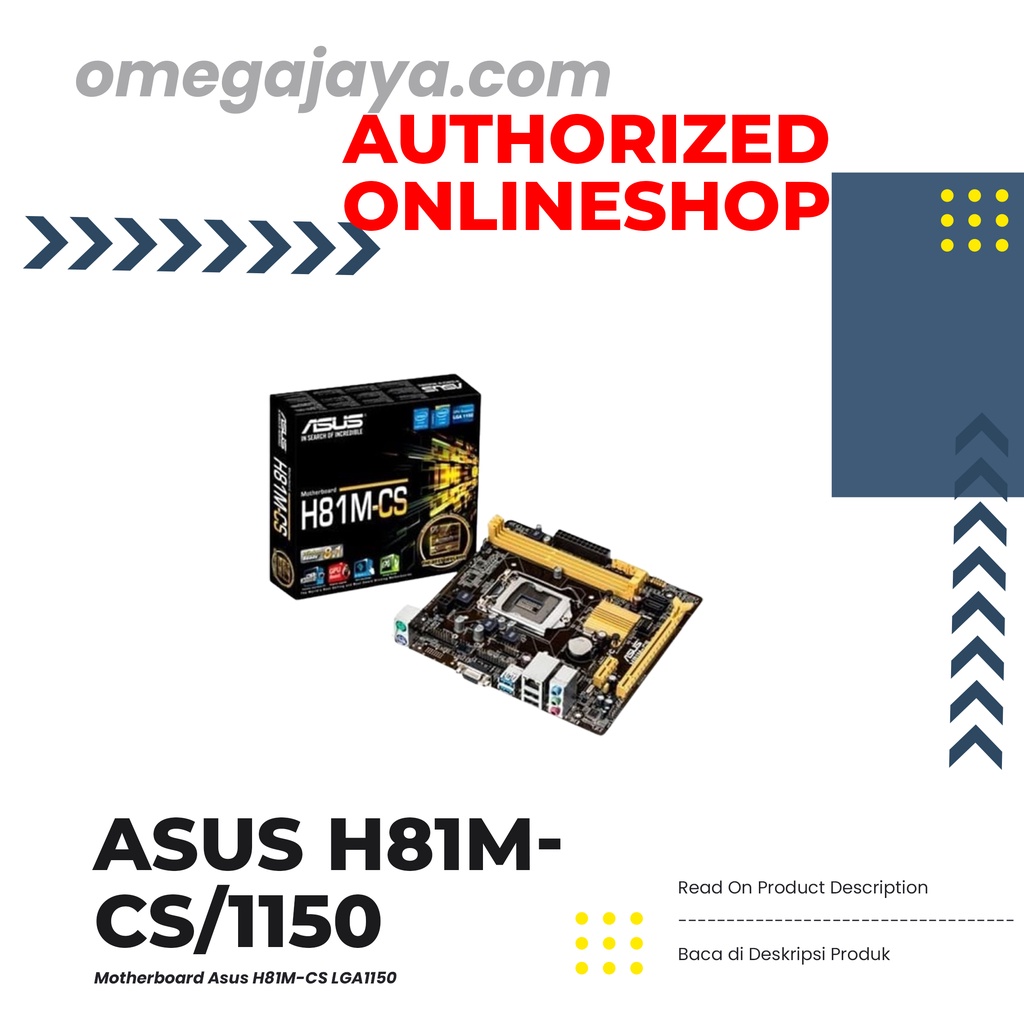 Jual MOTHERBOARD Asus H81MCS/1150 Shopee Indonesia