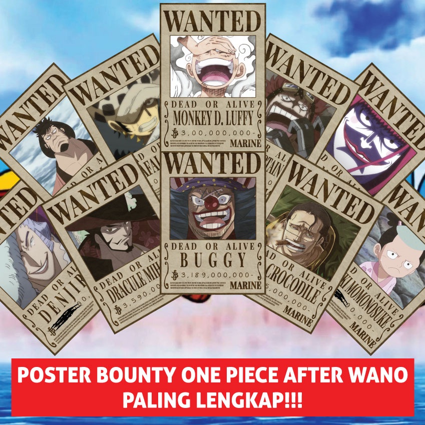 Jual Poster Bounty One Piece After Wano Terlengkap Shopee Indonesia
