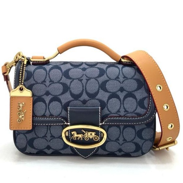 Jual Coach Riley Top Handle 22 In Signature Chambray Shopee Indonesia