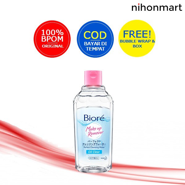 Jual Biore Makeup Remover Perfect Cleansing Water Oil Clear 300ml