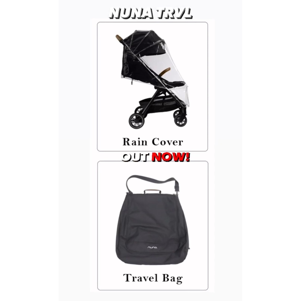 Jual NUNA Travel Bag and Rain Cover Set for Nuna TRVL Shopee Indonesia