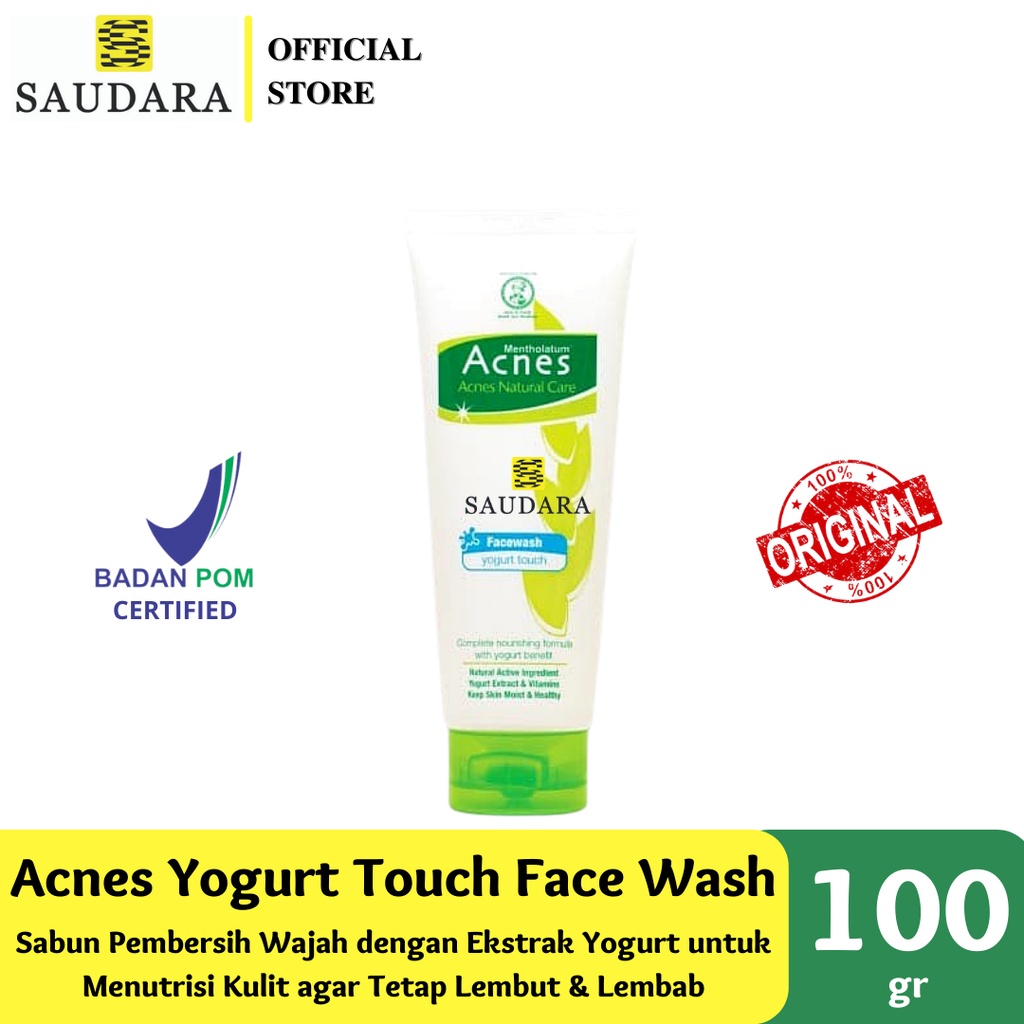 Jual Acnes Yogurt Touch Face Wash 100 Gr Shopee Indonesia