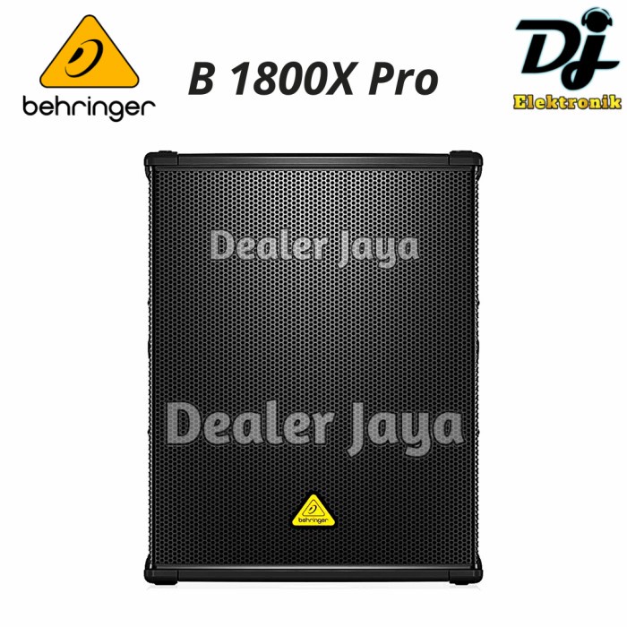 Jual Speaker Subwoofer Behringer B 1800 X Pro / B1800XPro - 18 inch