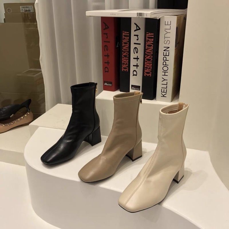 Jual Sappun fashion heels boot shoes look like Shopee Indonesia