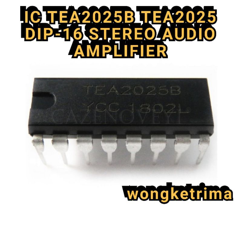 Jual IC TEA2025B TEA2025 DIP16 STEREO AUDIO AMPLIFIER Shopee Indonesia