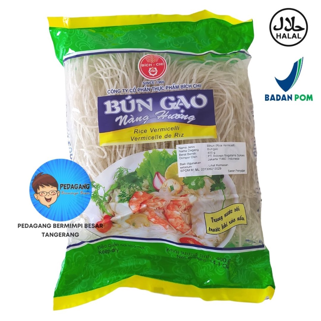 Jual Bun Gao Rice Vermicelli 400gr / Bich Chi Bihun Vietnam / Bihun