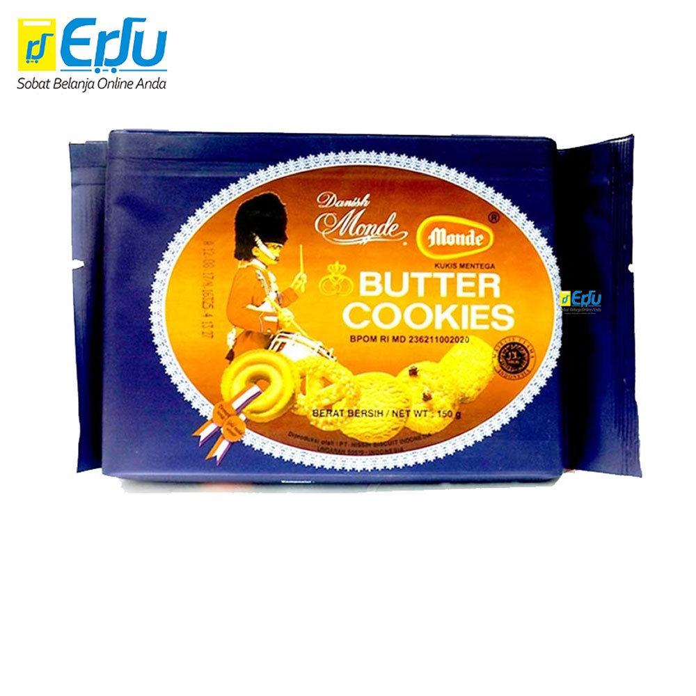 Jual Monde Butter Cookies Kemasan 150gr Shopee Indonesia