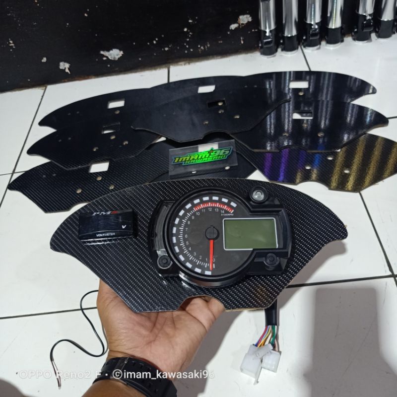 Jual papan atau tatakan spidometer KOSO NINJA RR dan SSR Shopee Indonesia