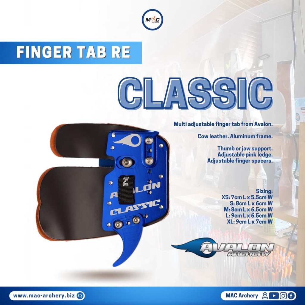 Jual Avalon Classic Primer Leather Fingertab Finger Tab Olimpic