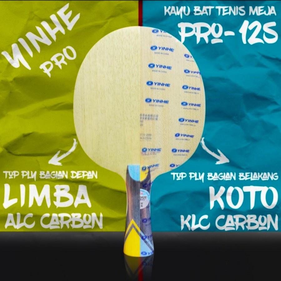 Jual Kayu Bet Pingpong Tenis Meja Yinhe Pro 12s Limba ALC Koto KLC
