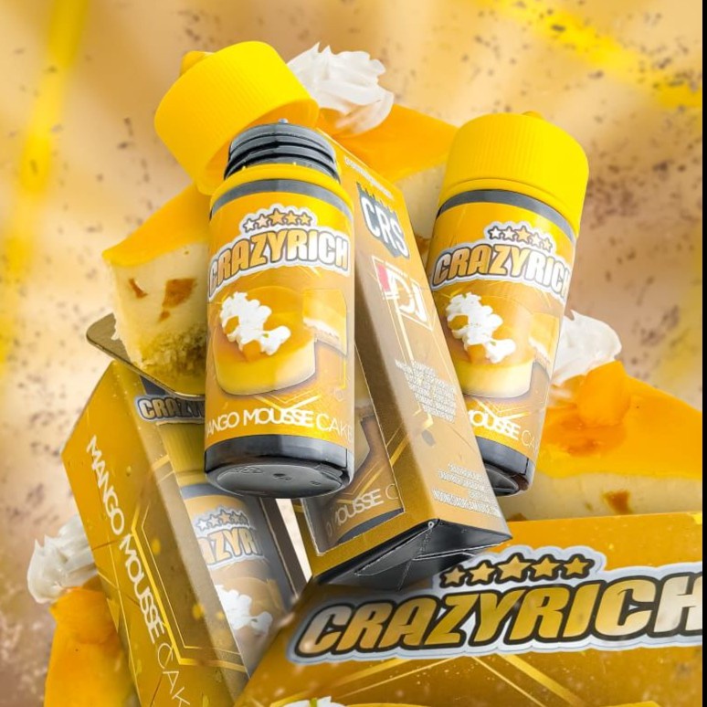 Jual CRAZY RICH V2 MANGO MOUSSE CAKE 100ML BY IDJ ELIQUID VAPORIZER