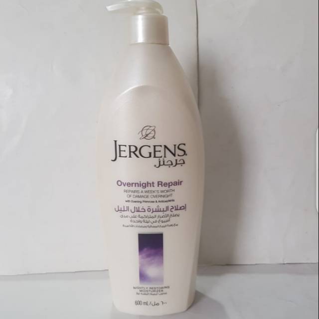 Jual Jergens Body Lotion Overnight Repair 600ml Shopee Indonesia