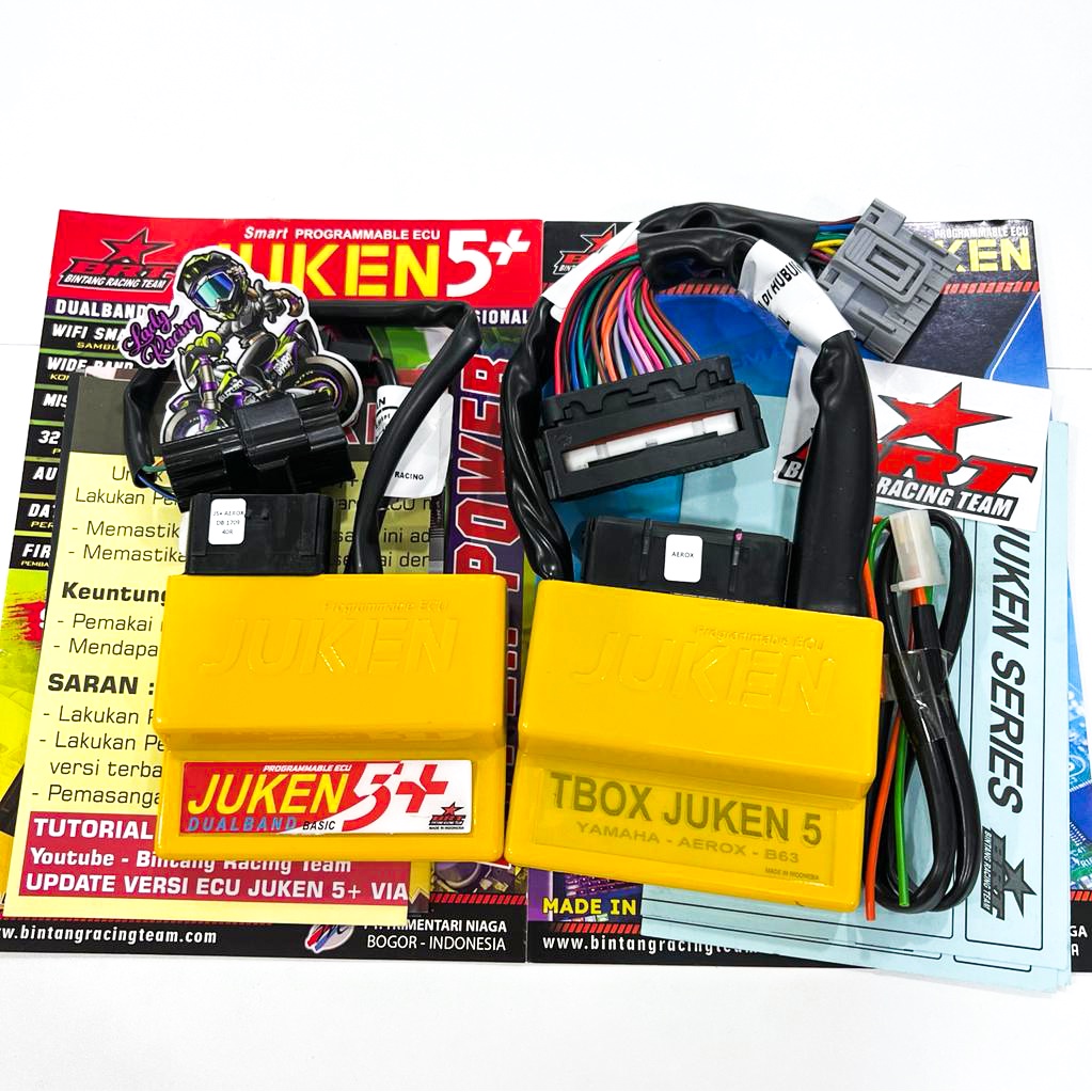 Jual ECU JUKEN 5+ PLUS BRT & TBOX AEROX OLD 155 DUALBAND RACING TURBO