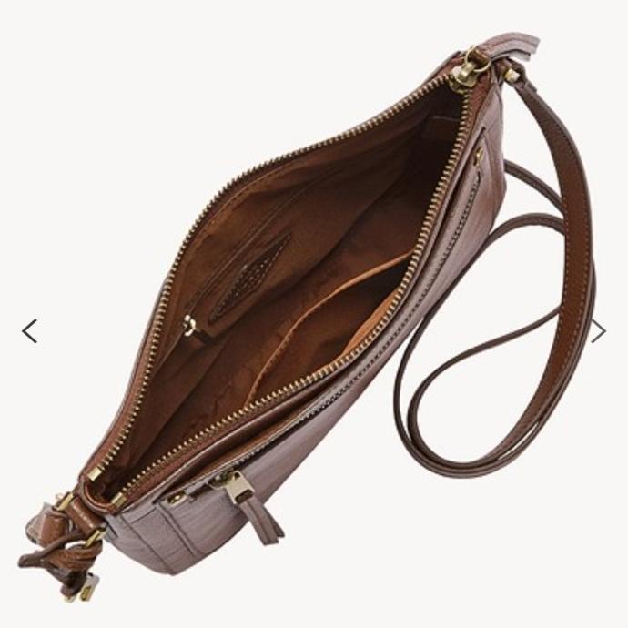 Jual Tas fossil farrah crossbody brown Shopee Indonesia