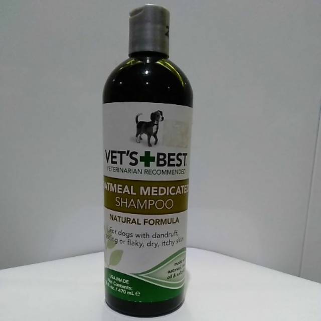 Jual Vets Best Oatmeal Medicated Shampoo Dog Shopee Indonesia