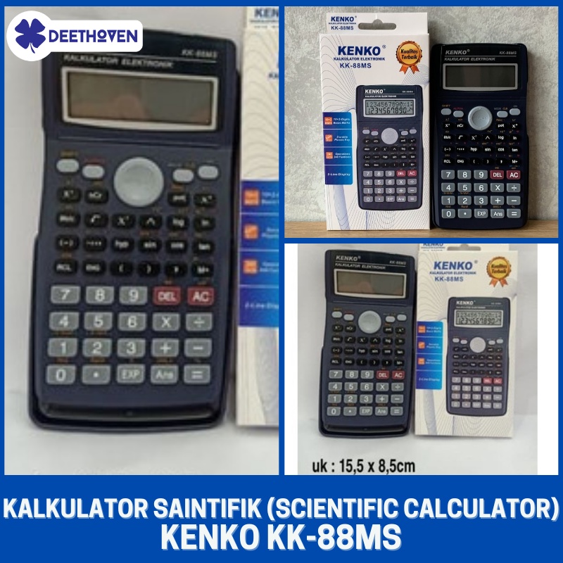 Jual KALKULATOR SAINTIFIK (SCIENTIFIC CALCULATOR) KENKO KK88MS