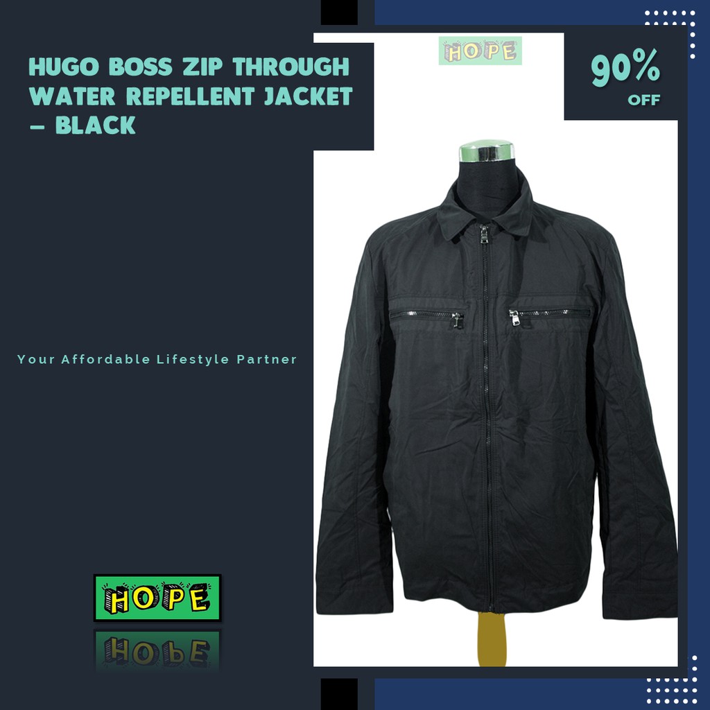 Jual Original BNWOT Hugo B*ss Zip Through Water Repellent Jacket