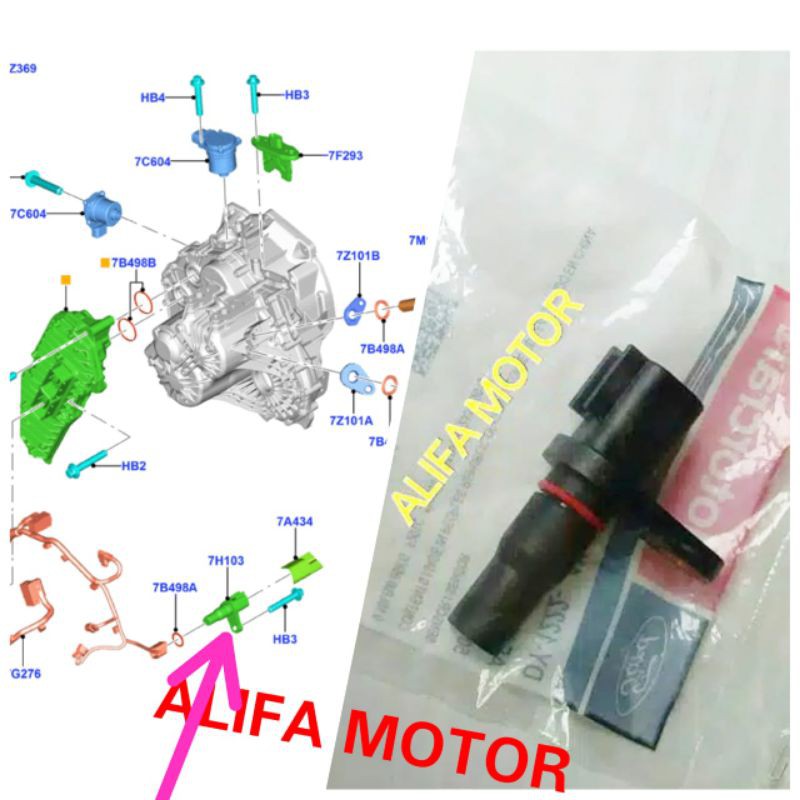 Jual OSSOutput Speed Sensor Ford Ecosport & Fiesta Matik Genuine Part