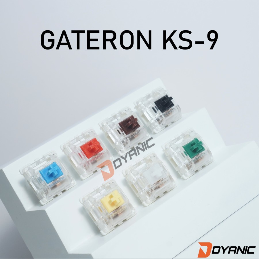 Jual GATERON Mechanical Switch BLUE,RED,BROWN,BLACK,GREEN,YELLOW
