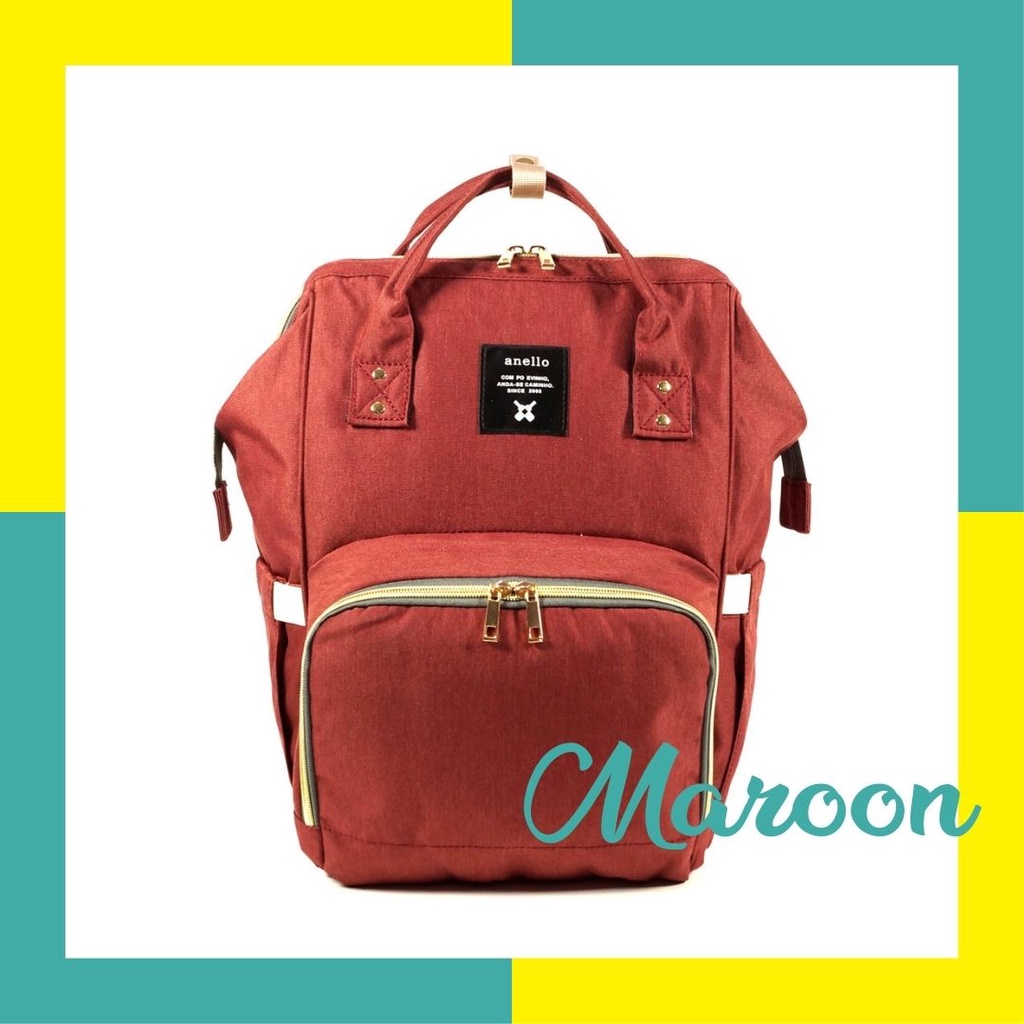 Jual Anello Diaper Bag lengkap dengan slot aluminium foil di setiap