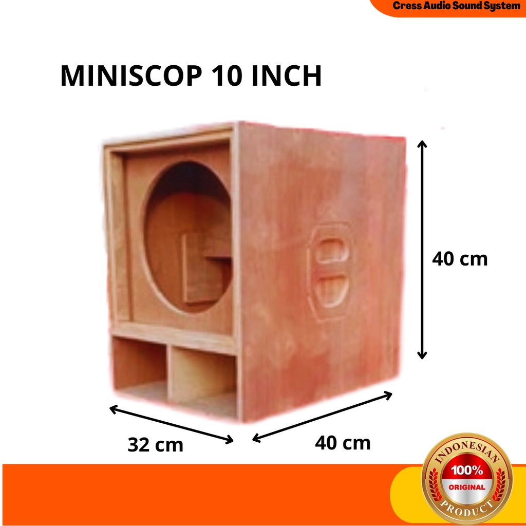 Jual Box Sound System Speaker Subwofer Miniscop 10 Inch Triplek