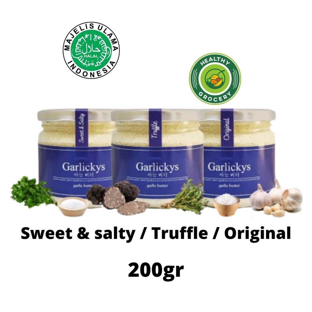 Jual Garlickys Premium Garlic & Herbs Butter 200gr All Varian Shopee