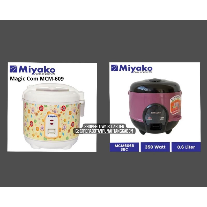 Jual miyako rice cooker magic com MCM 609 0,6 liter Miyako