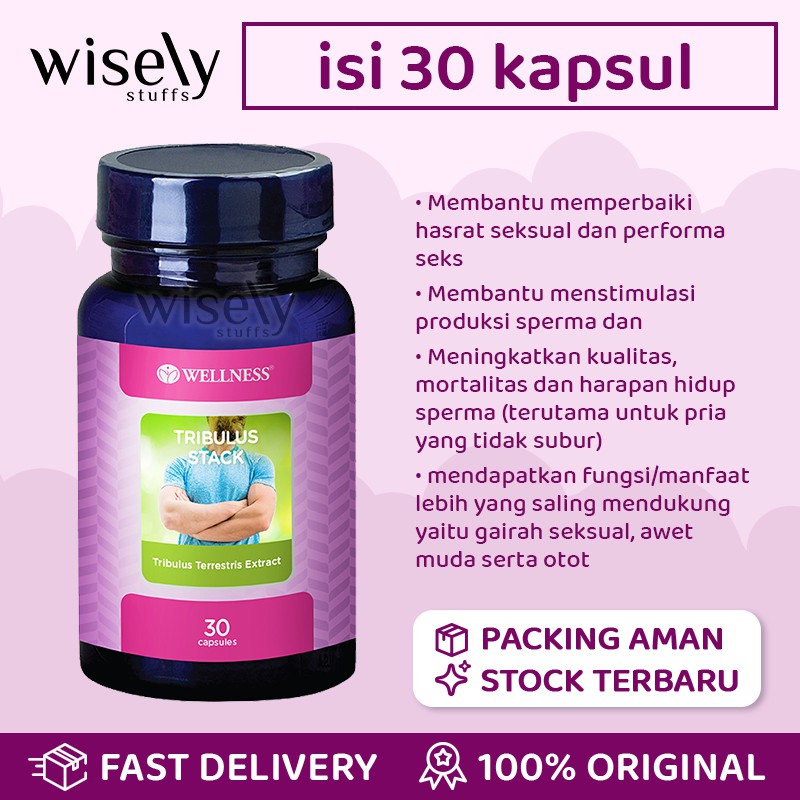 Jual WELLNESS Tribulus Stack 30 Kapsul Terrestris Extract BPOM Original
