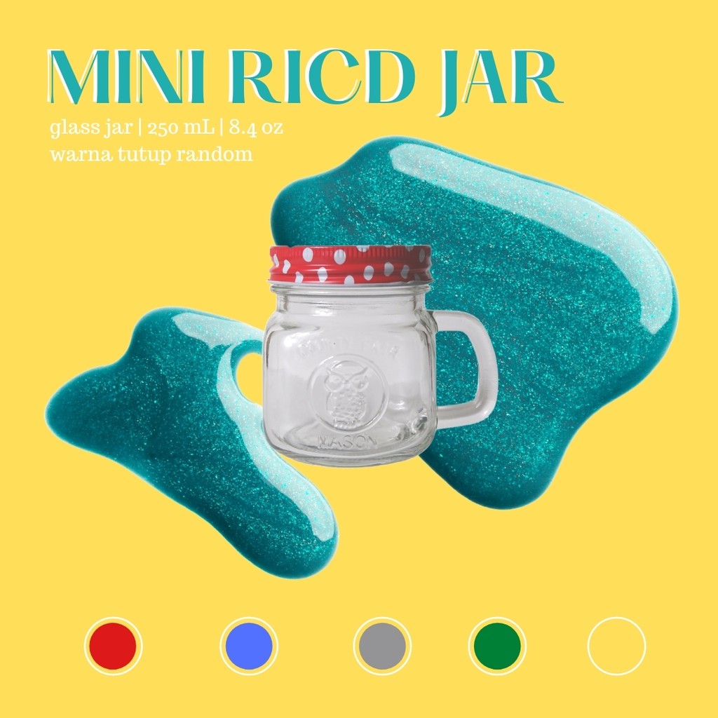 Jual Mini Jar 250 mL Mini Ice Cold Drink Glassware Jar Gingham 250