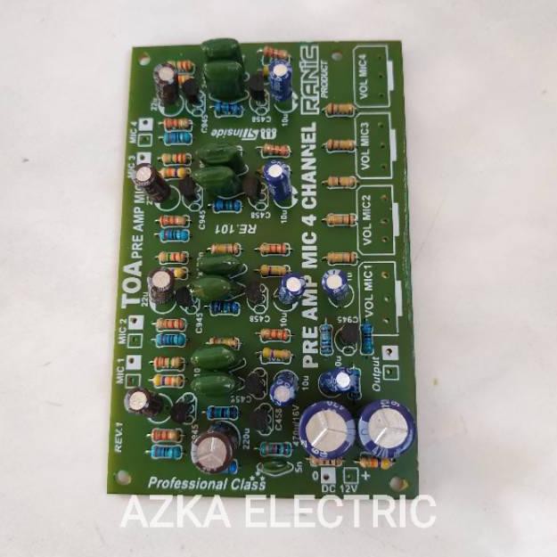 Jual Kit Penguat Mic / Preamp Mic TOA 4 Channel (KODE F5959) Shopee
