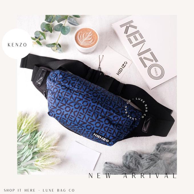 Jual KENZO REPEAT BUMBAG WAIST BAG IN BLUE 100 ORIGINAL FDHGF4654