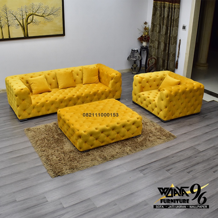 Jual SOFA CHESTERFIELD MODERN MINIMALIS ( CHESTERFIELD 002 ) Shopee