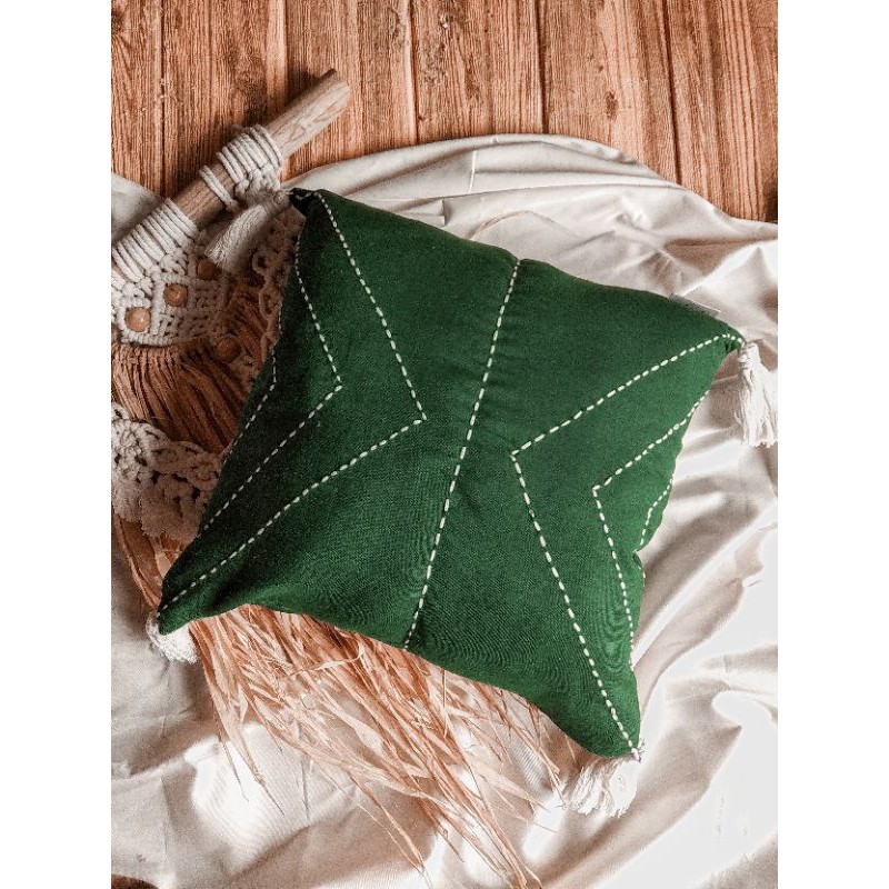 Jual sarung bantal jelujur (hand stitched Cushion cover) Shopee Indonesia