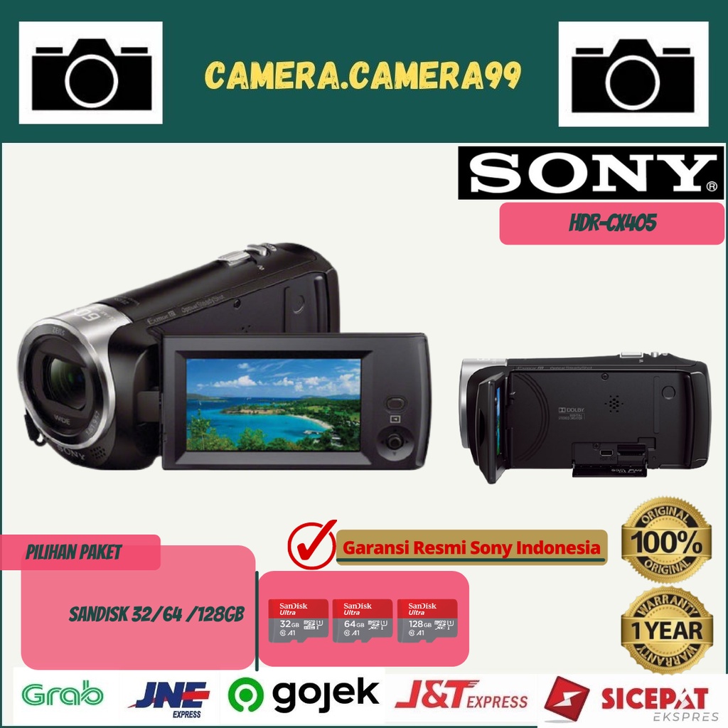 Jual HANDYCAM SONY HDR CX 405 / HANDYCAM SONY CX405 / SONY CX405