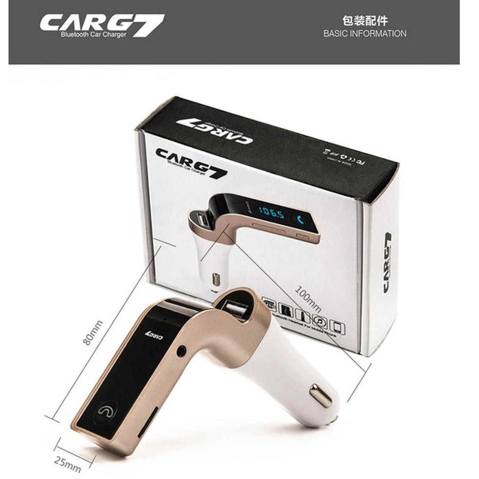 Jual [KODE 0] FM TRANSMITTER CAR G7 MODULATOR BLUETOOTH CAR CHARGER AUX
