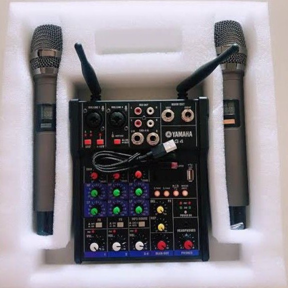 Jual YAMAHA G4 MIXER BLUETOOTH WITH HIGH QUALITY WIRELES MICROPHONE