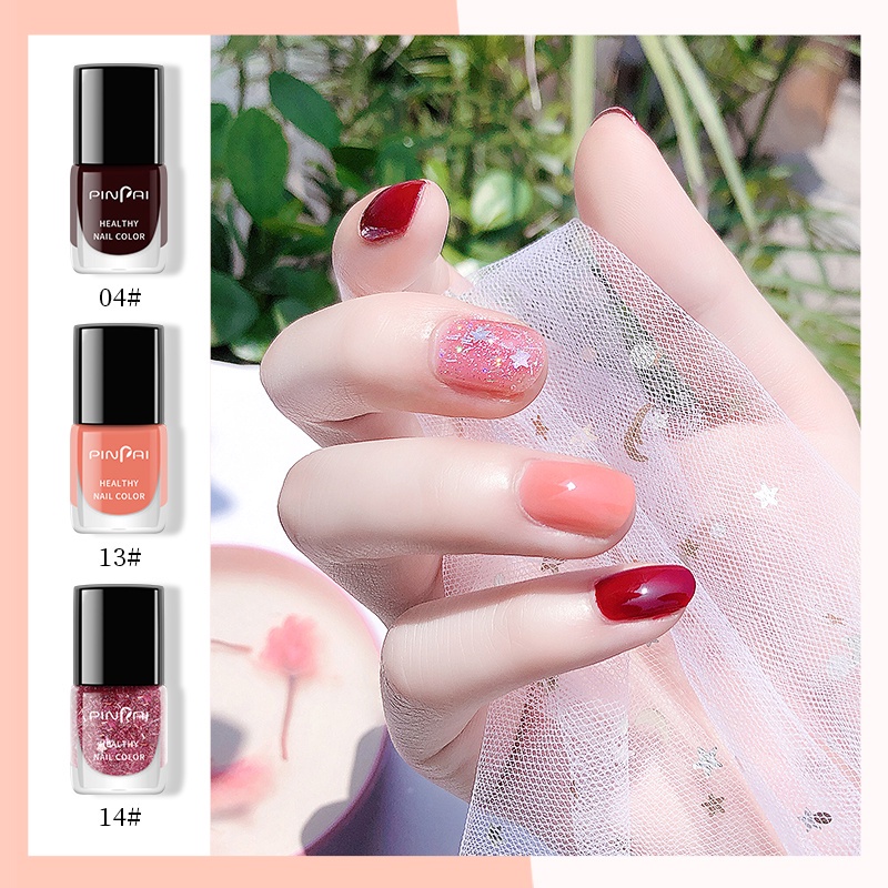 Jual PINPAI Nail Polish Kutek Cat Kuku Tidak Bisa Dikelupas Murah Bagus