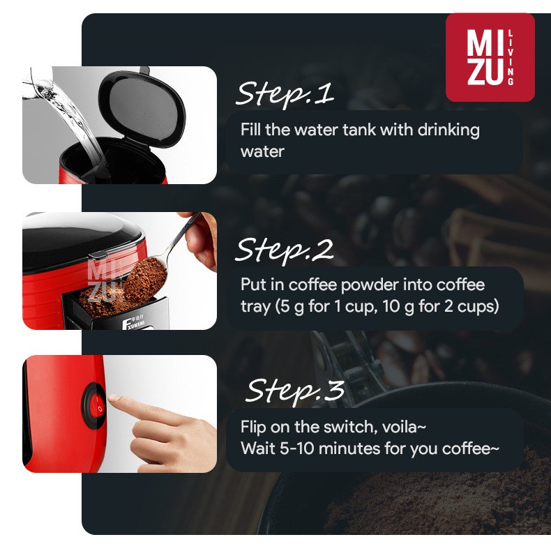 Jual promo 9.9 EDOOLFFE MD235 Mesin Kopi Elektrik Drip Coffee Maker