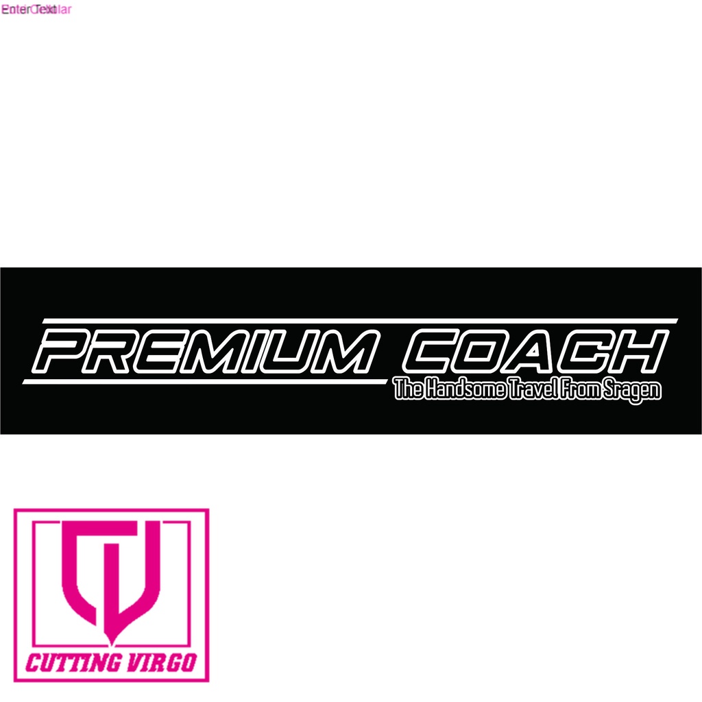 Jual Cutting stiker Premium Coach the handsome Untuk Kaca Mobil, Elf