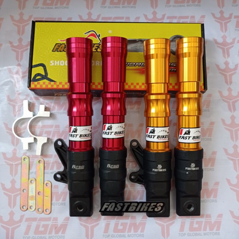 Jual Tabung Shock Depan Vixion New/Old Satu set breket / Bottom Shock