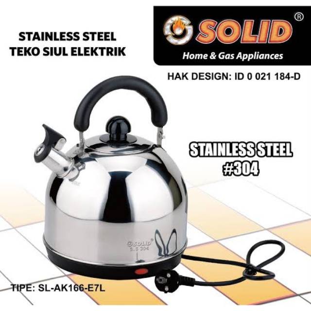 Jual Solid Kettle Listrik Otomatis HI LUX 7 Liter Ceret Bunyi Siul
