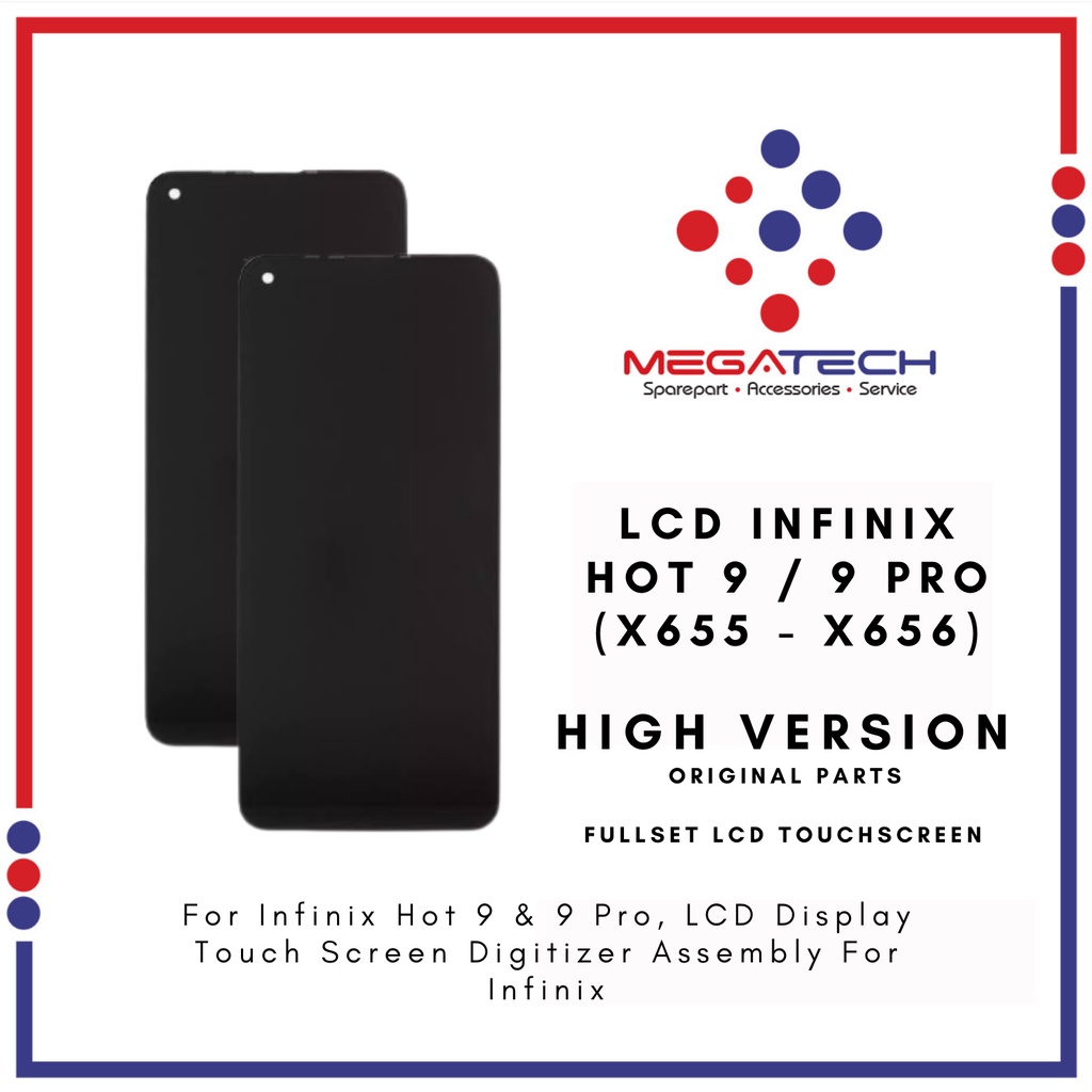 Jual LCD Infinix Hot 9 / Hot 9 Pro / X655 / X655C Fullset Touchscreen
