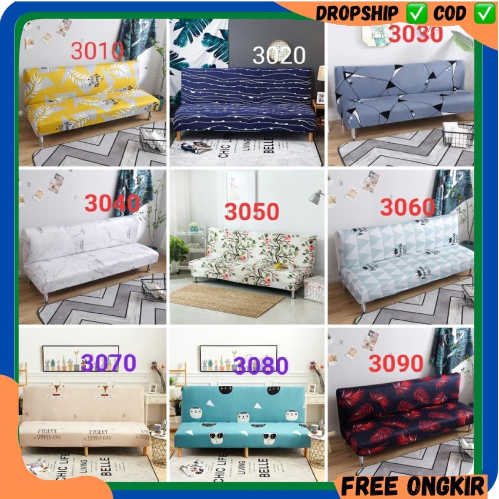 Jual COVER SOFA BED 160190CM MOTIF 30103090 Shopee Indonesia