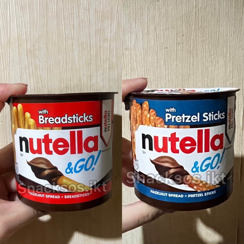 Jual NUTELLA & GO WITH BREADSTICKS / WITH PRETZEL STICKS NUTELLA GO